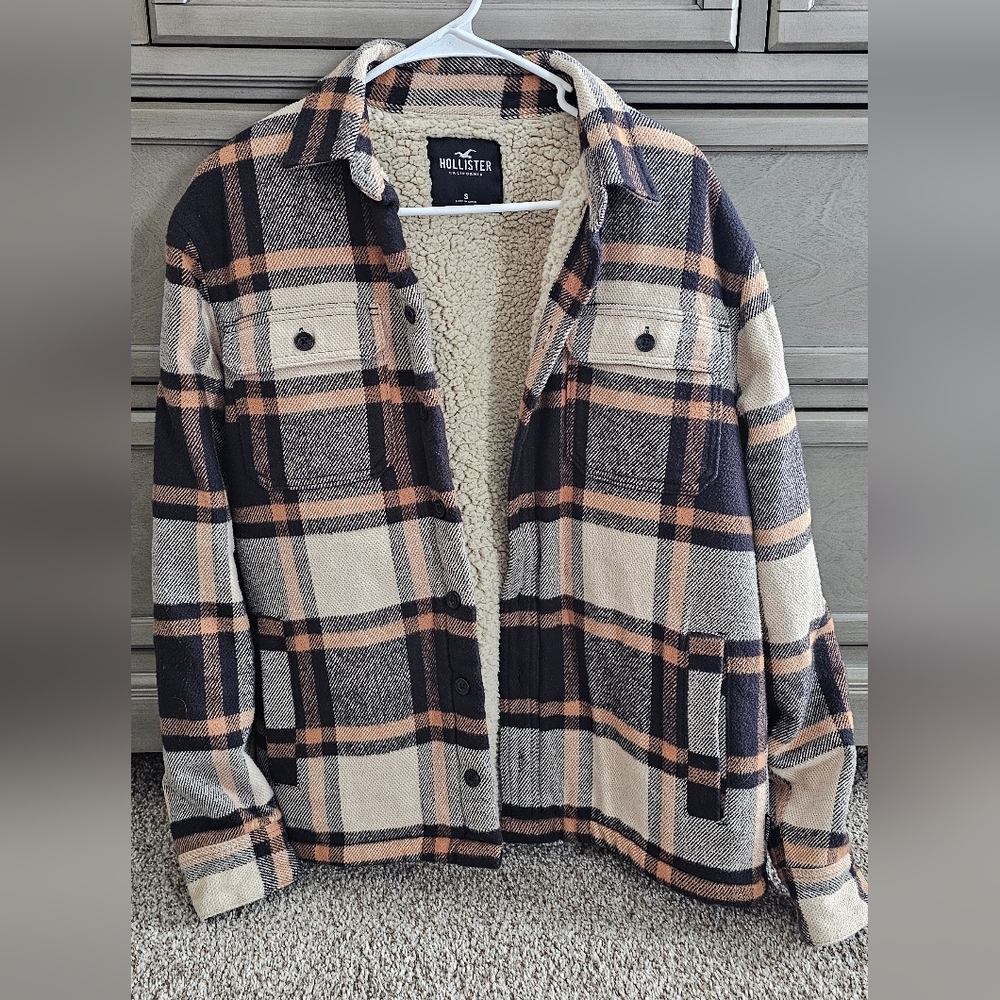Hollister Sherpa-Lined Plaid Men's Shacket